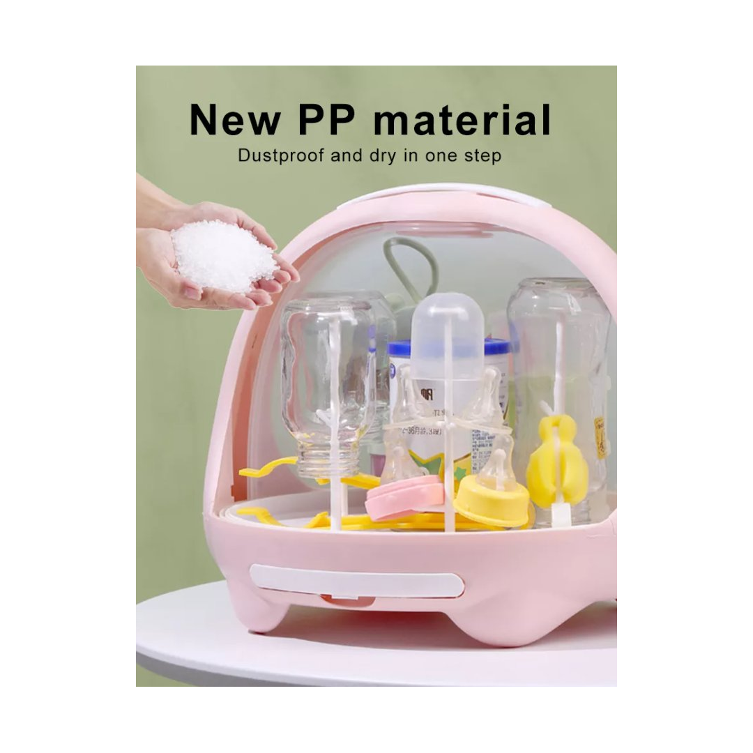 Baby Bottle Drying Rack with Cover | Hygienic Storage NZ