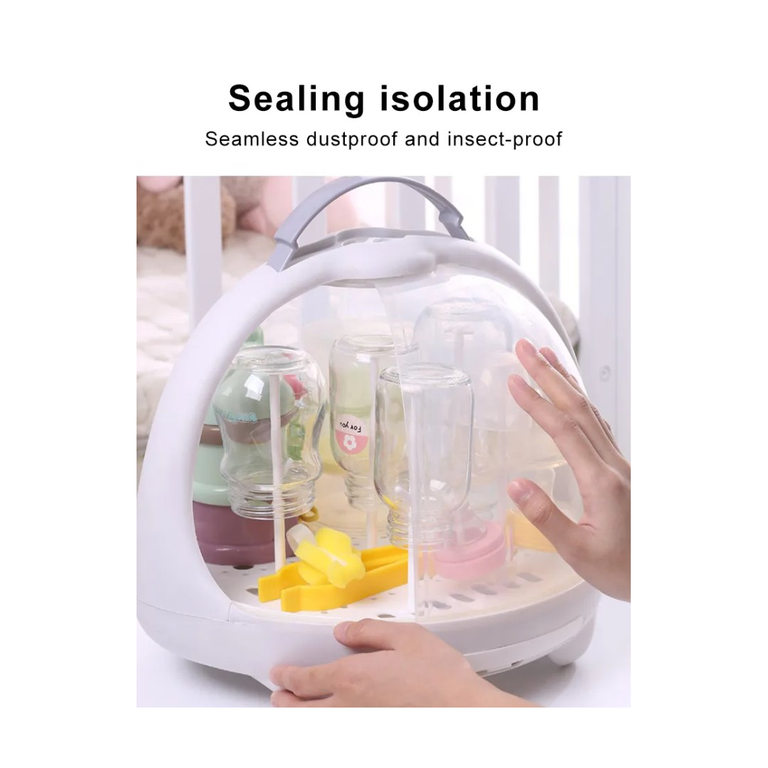Baby Bottle Drying Rack with Cover | Hygienic Storage NZ