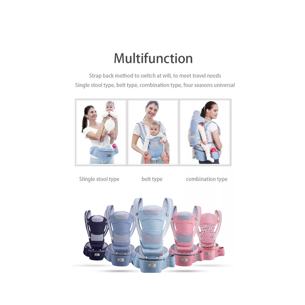 Ergonomic Baby Carrier with Hip Seat | Comfortable Infant Carrier