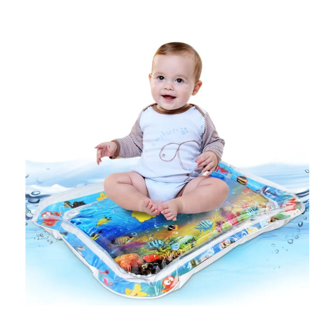 Baby Water Play Mat | Tummy Time Inflatable Activity Mat