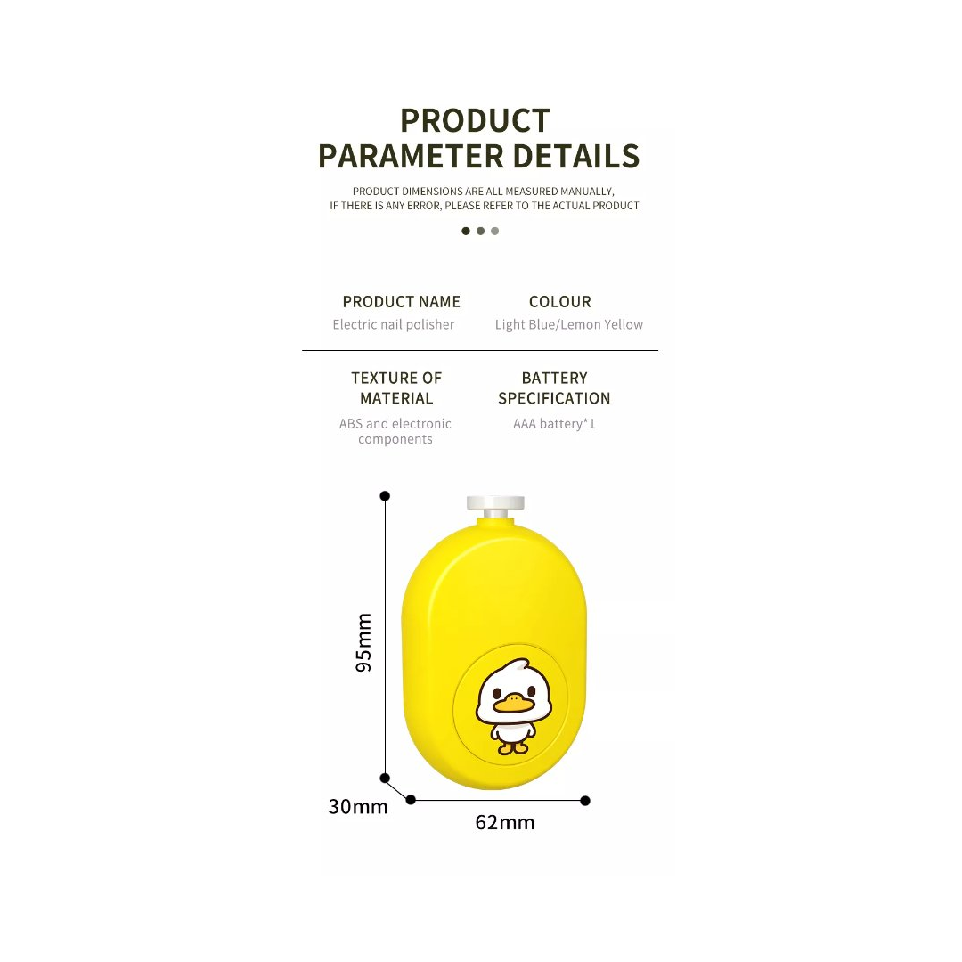 Baby Nail Trimmer Electric | Safe Nail Care Kit for Infants