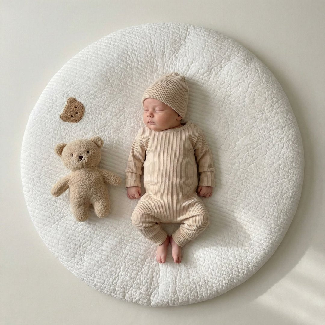 Cotton Baby Play Mat | Soft Padded Round Mat NZ