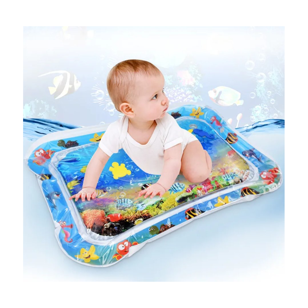 Baby Water Play Mat | Tummy Time Inflatable Activity Mat